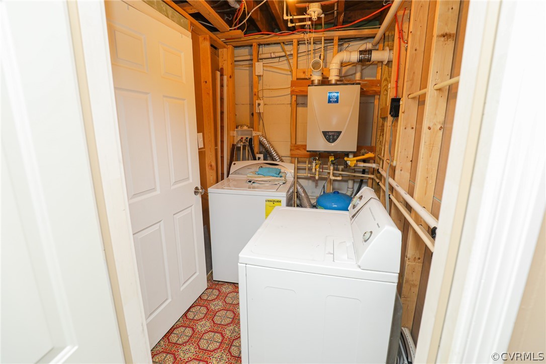 5346 Cold Harbor Road Mechanicsville, VA 23111 - Photo 31 of 42 Utility Rm 2 for In-law Suite with vinyl floor, wa