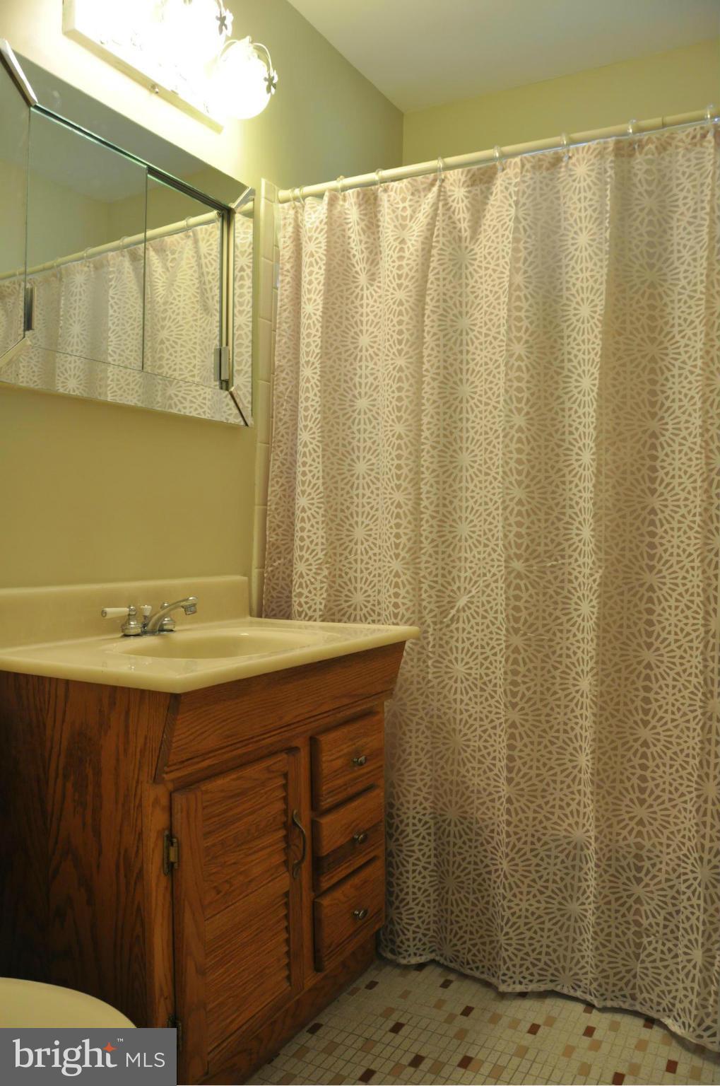 5417 Rolling Road Springfield, VA 22151 - Photo 14 of 20 a bathroom with a sink and a mirror