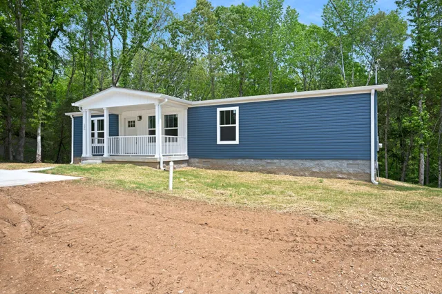 a backyard of a house