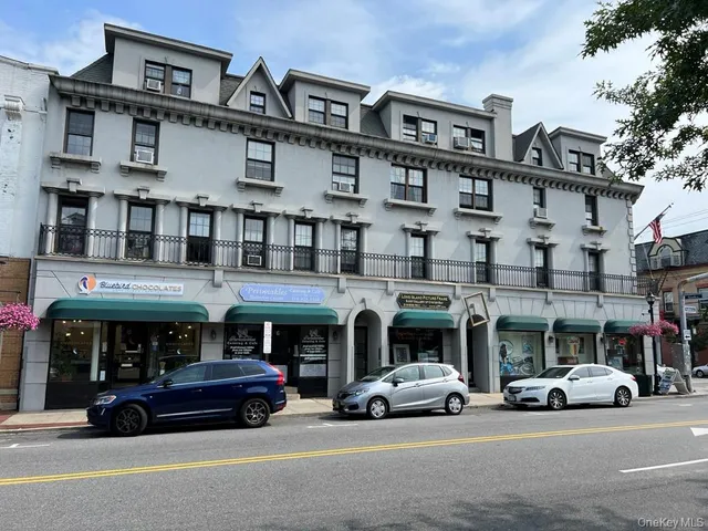 a car parked in front of a building