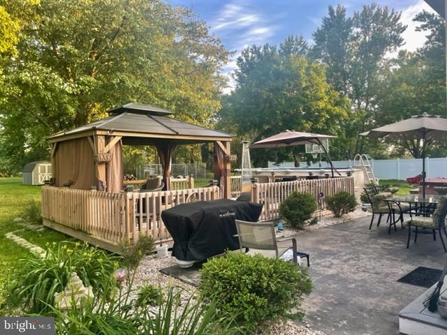 2155 Starr Road Quakertown, PA 18951 - Photo 22 of 24 Gazebo, Back patio with 3 separate seating areas