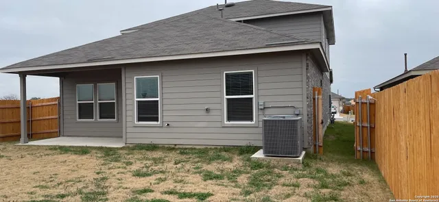 a backyard of a house