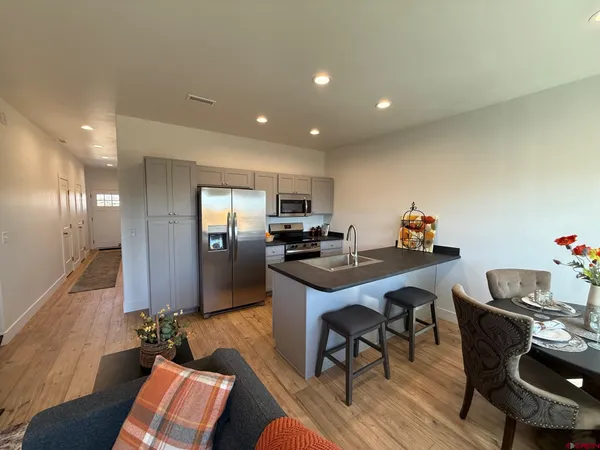 a view of front door