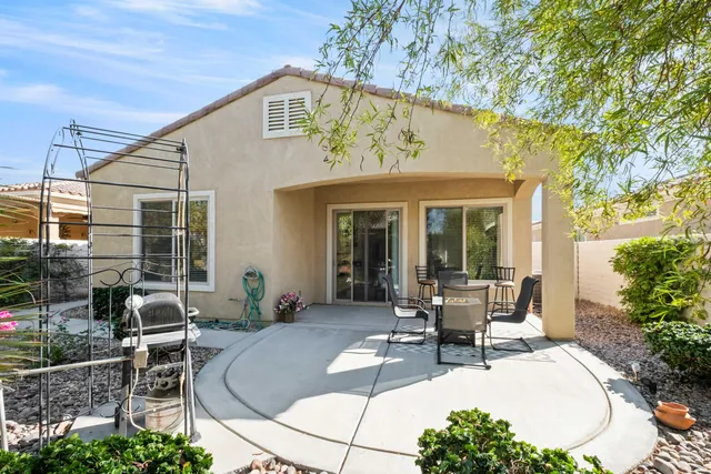a view of a house with patio