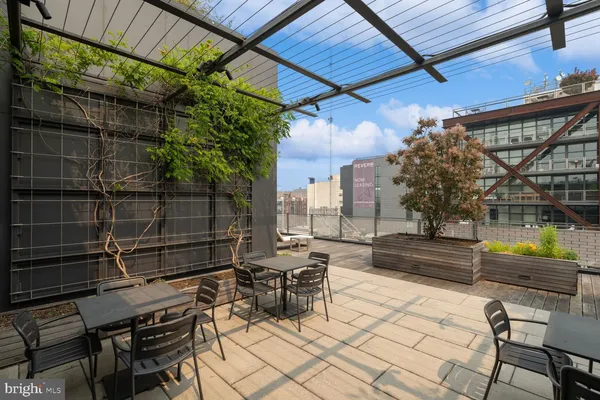 a view of yard with outdoor seating