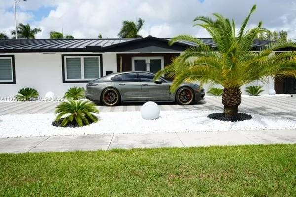 a view of a house with a patio