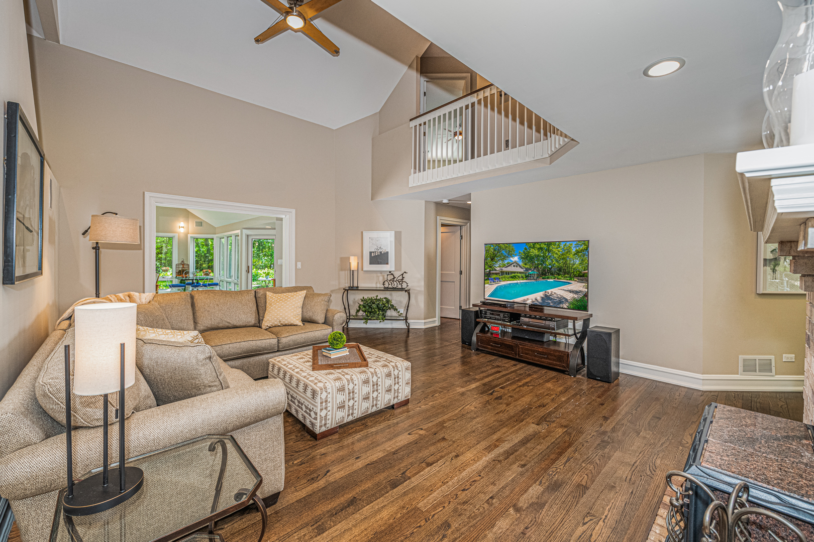 27149 West Cuba Road Barrington, IL 60010 - Photo 12 of 68 a living room with furniture and a wooden floor