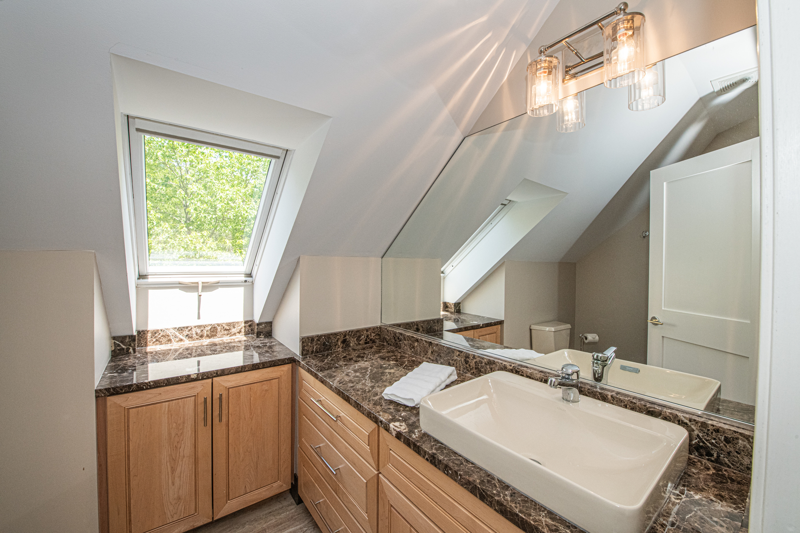 27149 West Cuba Road Barrington, IL 60010 - Photo 27 of 68 a bathroom with a granite countertop sink and a mirror