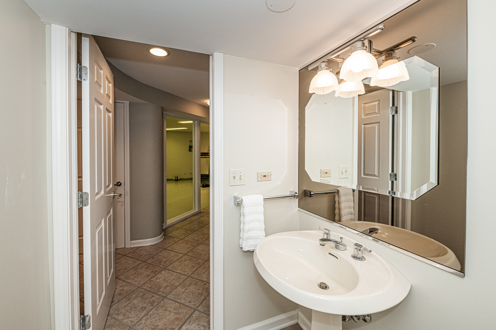 27149 West Cuba Road Barrington, IL 60010 - Photo 39 of 68 a bathroom with a sink mirror and a shower