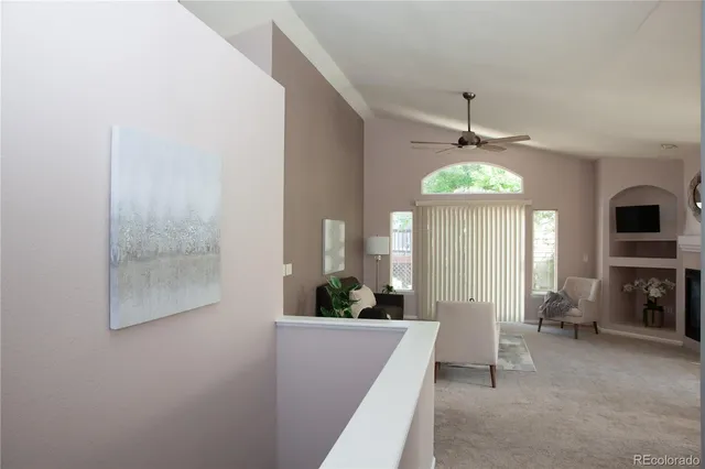 a view of a living room and window