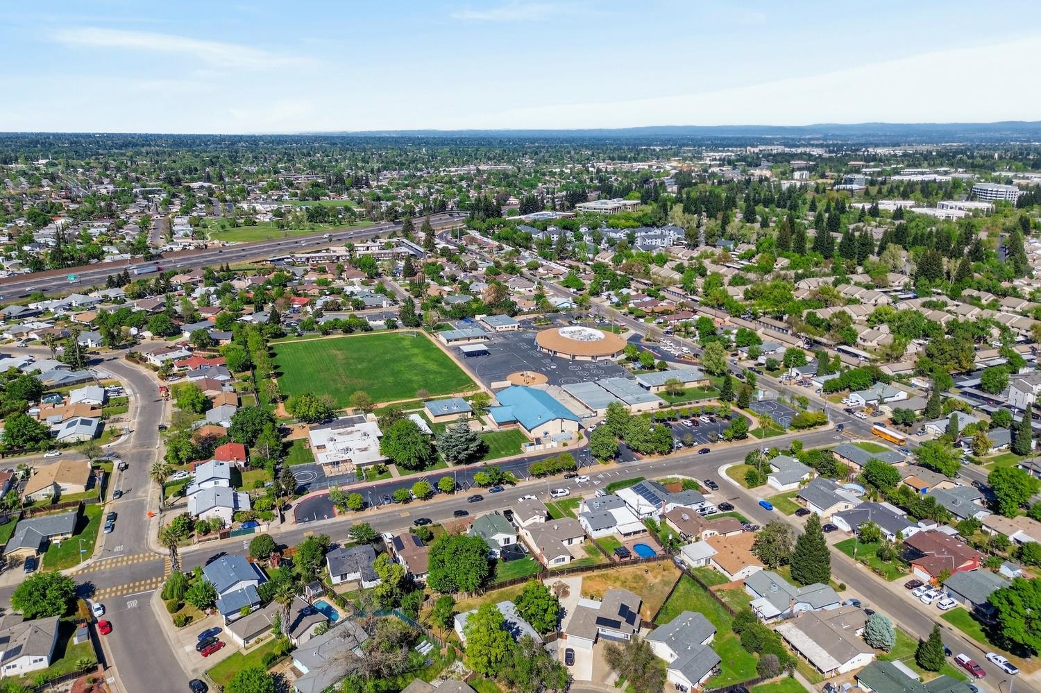 10457 Rockingham Drive Rancho Cordova, CA 95670 - Photo 47 of 49 an aerial view of residential houses with outdoor space