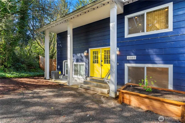 a view of a house with a swimming pool