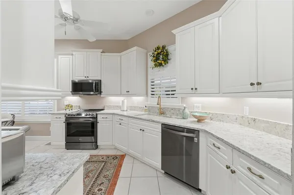 a view of a kitchen sink