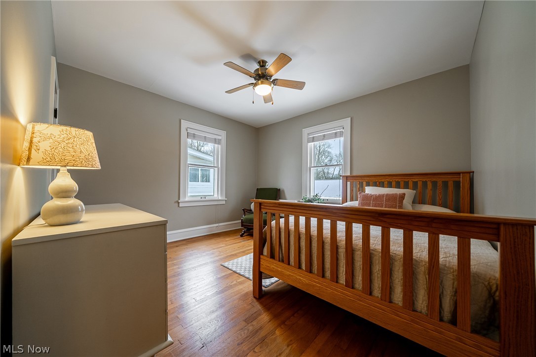 2904 Clarkson Road Cleveland Heights, OH 44118 - Photo 16 of 43 Bedroom featuring wood finished floors and a ceiling fan
