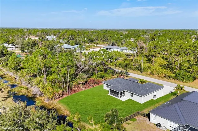 a view of an outdoor space with a lake view