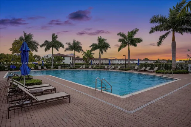 a view of a terrace with sitting area