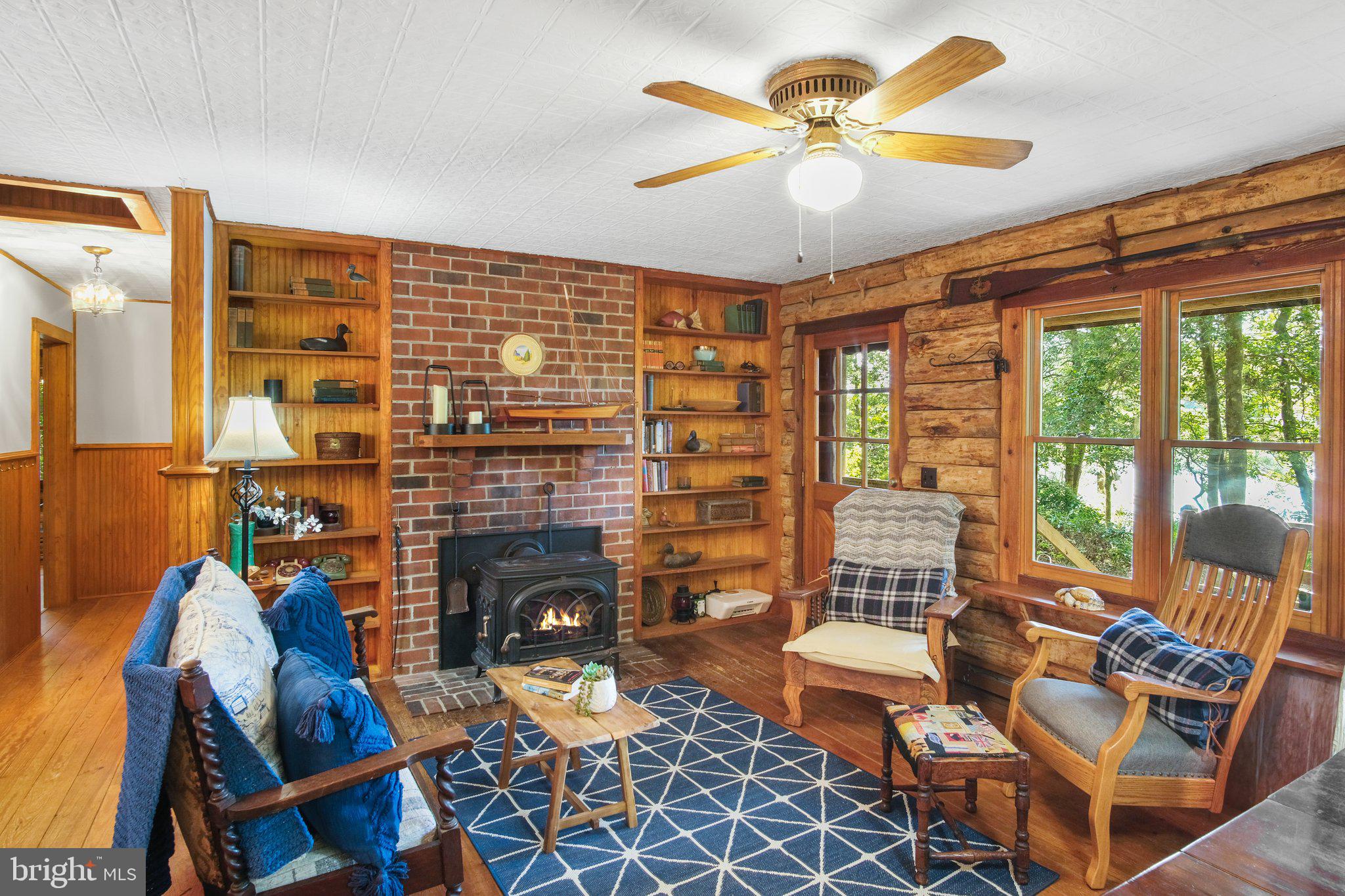 1067 Level Green Road Lancaster, VA 22503 - Photo 17 of 80 Cozy Great Room with Wood Stove