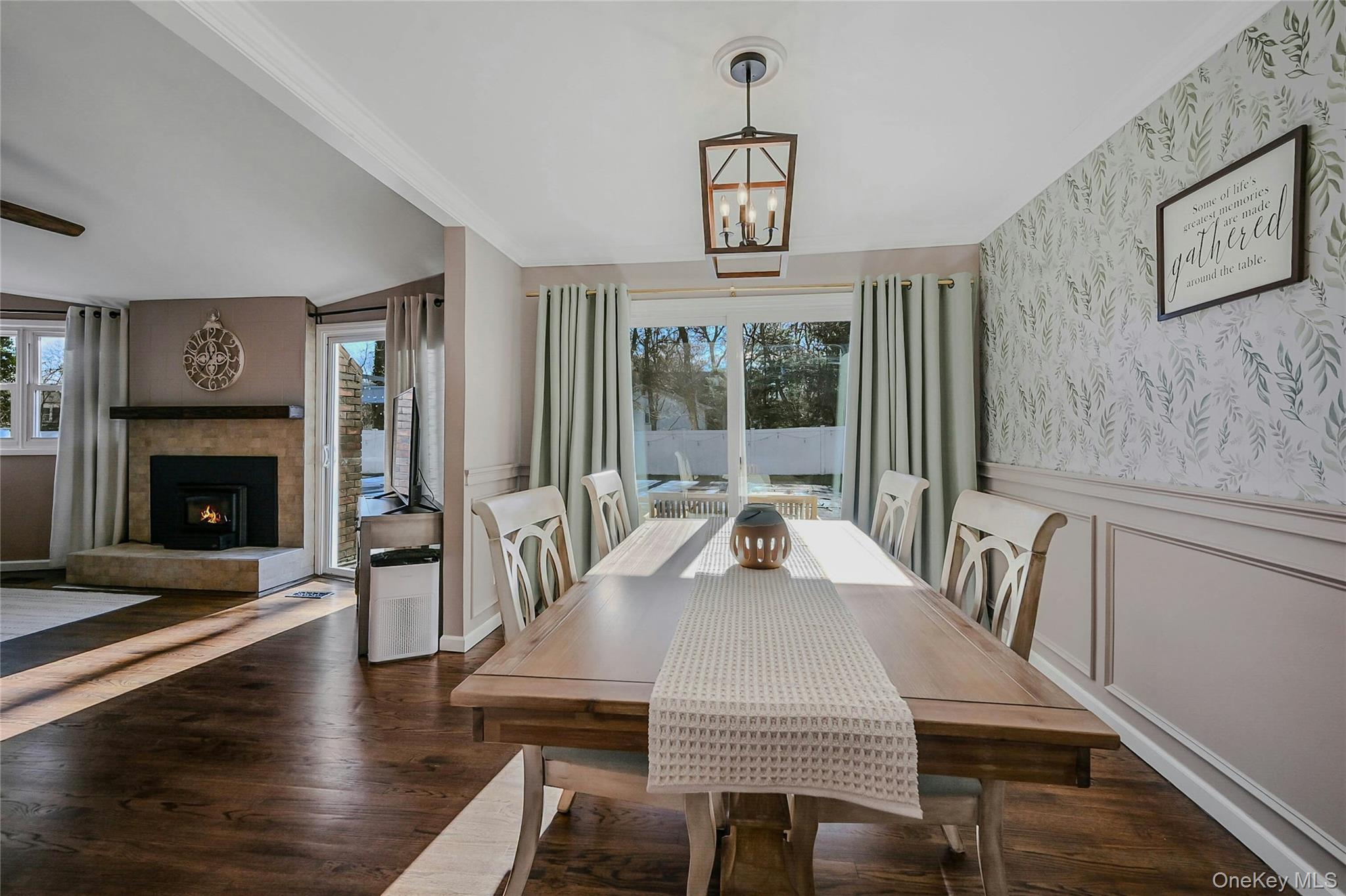 4 Park Road Rocky Point, NY 11778 - Photo 17 of 38 a view of a dining room with furniture window and wooden floor