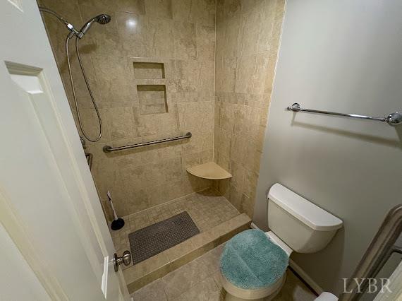 202 Hounds Run Forest, VA 24551 - Photo 32 of 38 a bathroom with a toilet and a shower