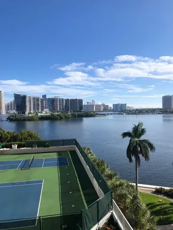 a view of a swimming pool and lake view