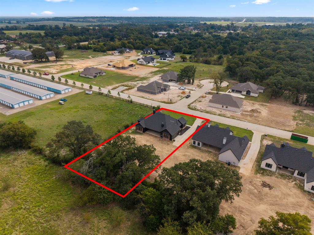 320 Dalton Road Canton, TX 75103 - Photo 26 of 29 Aerial view of residential area featuring property boundaries highlighted