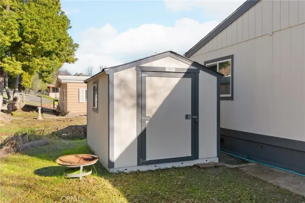 a view of swimming pool with a yard