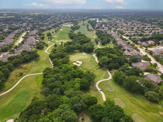 an aerial view of a residential houses