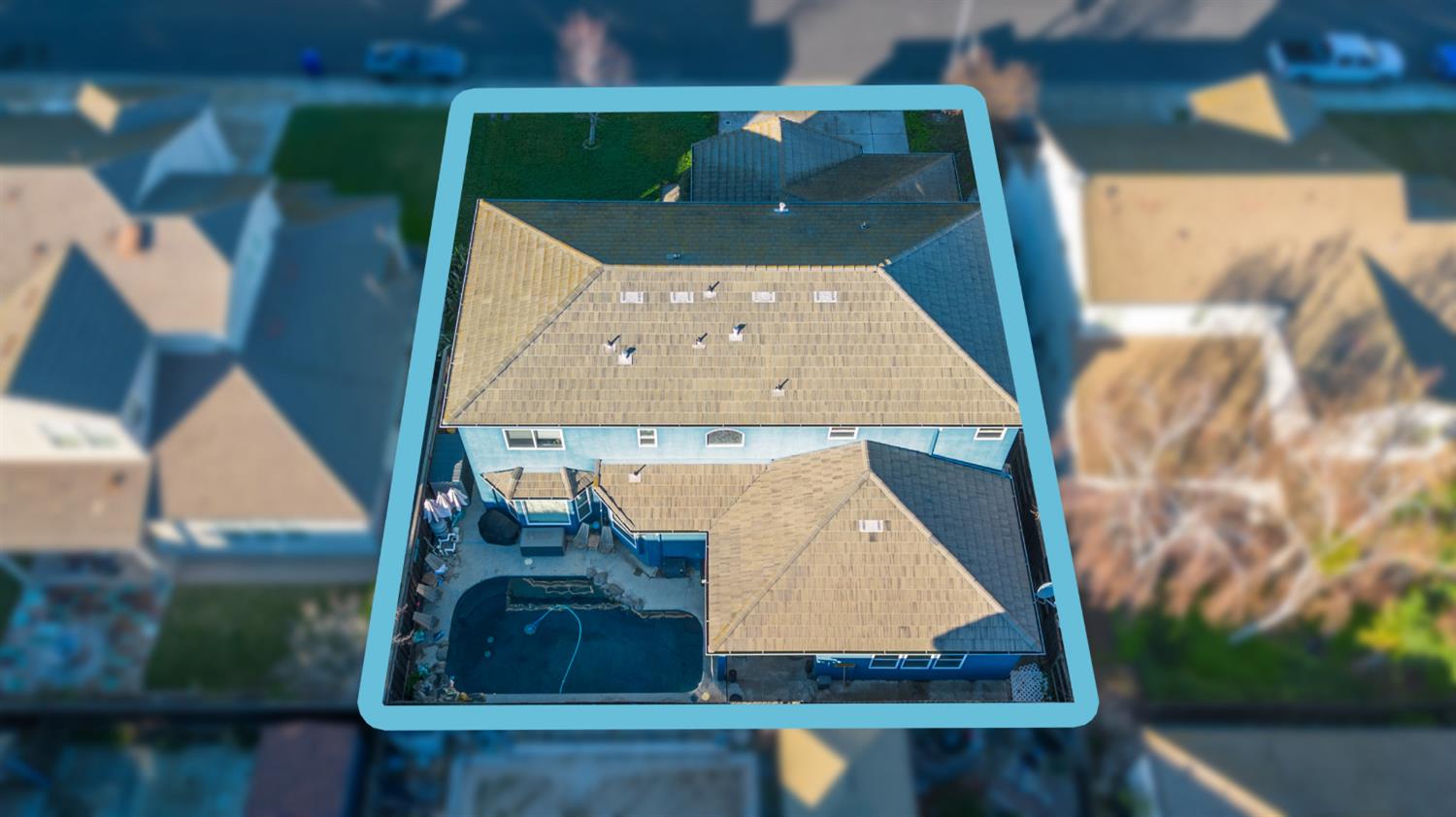 5412 Port Alice Way Salida, CA 95368 - Photo 36 of 37 an aerial view of a house with a yard