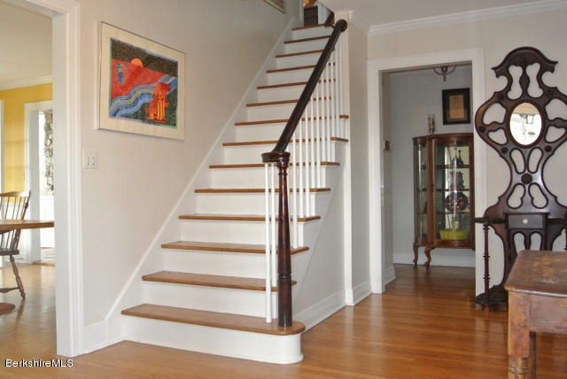 25 Prospect Hill Road Stockbridge, MA 01262 - Photo 18 of 30 a view of entryway and hall with wooden floor
