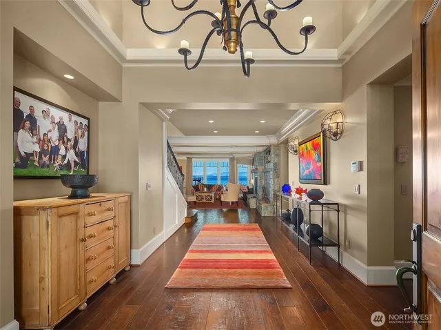 a very nice looking room with wooden floor