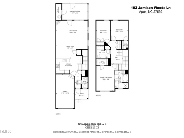 $404,900 | 102 Jamison Woods Lane, Apex, NC 27539