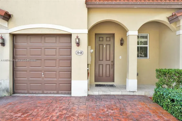 a front view of a house