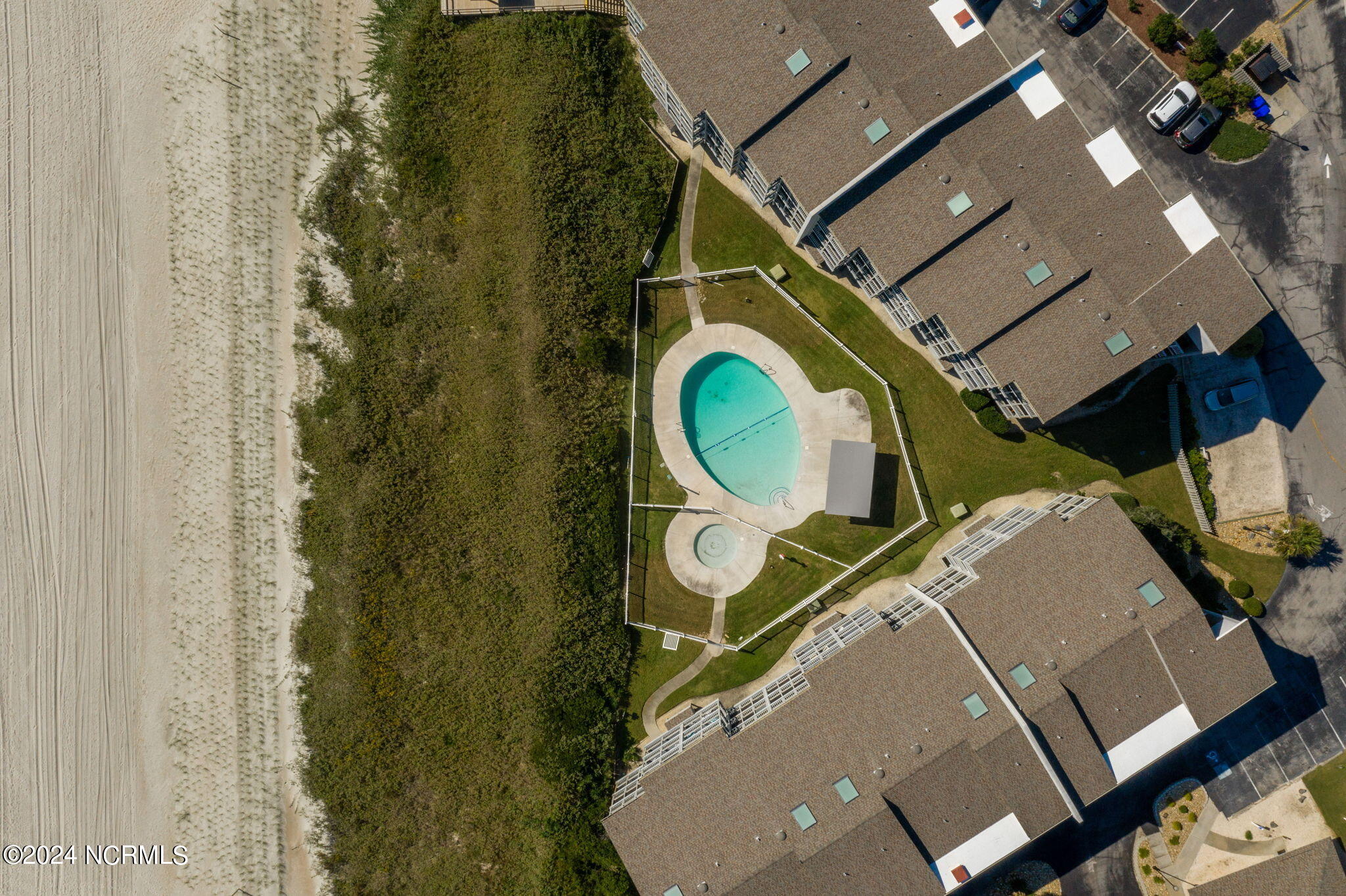 2111 West Fort Macon Road Atlantic Beach, NC 28512 - Photo 50 of 54 Pool aerial