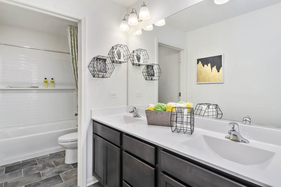 Undisclosed Address Elgin, IL 60124 - Photo 13 of 19 a bathroom with a sink a toilet and a mirror