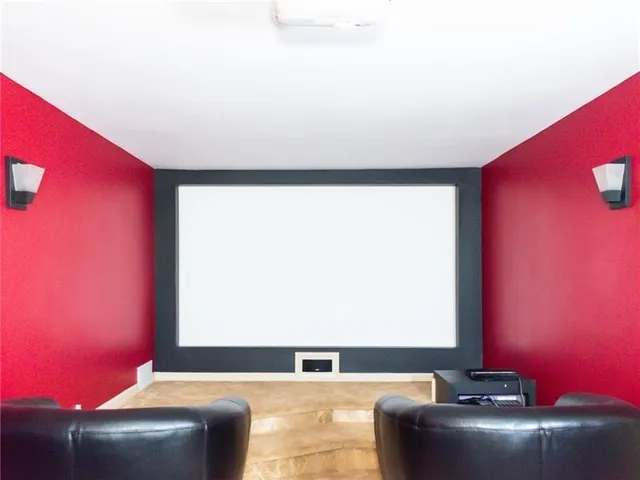 a room with furniture