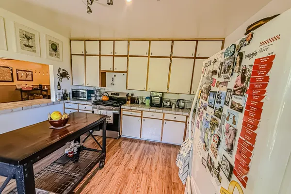 a view of a house with patio