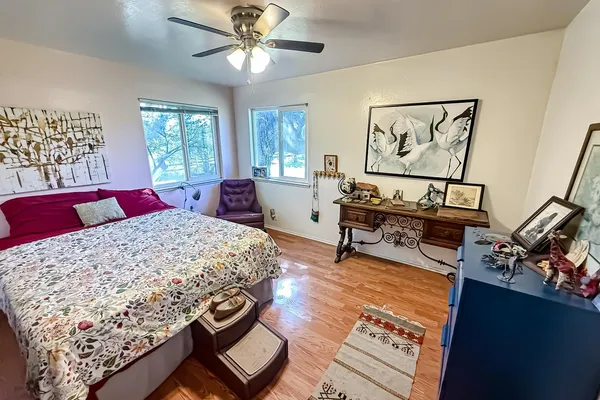 a room with furniture and a window