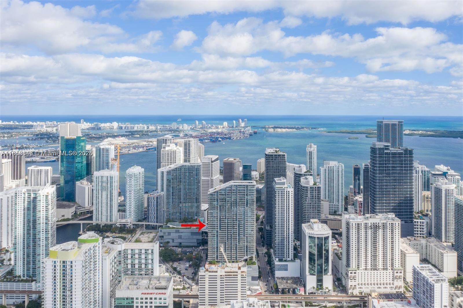 88 Southwest 7th Street, Unit 2312 Miami, FL 33130 - Photo 34 of 34 a view of city with tall buildings