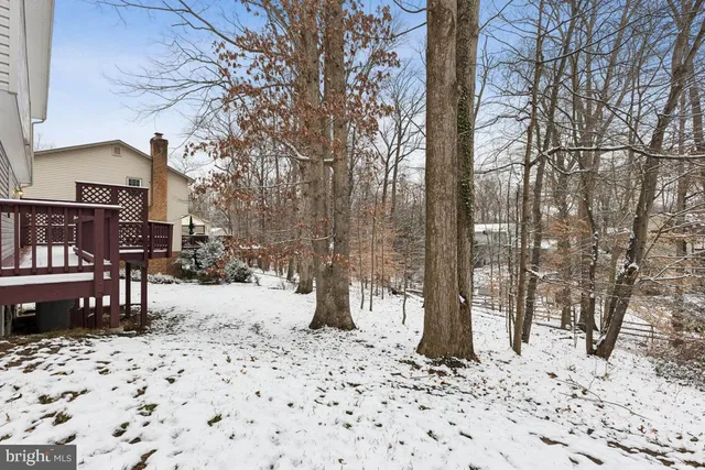 a street view covered with snow
