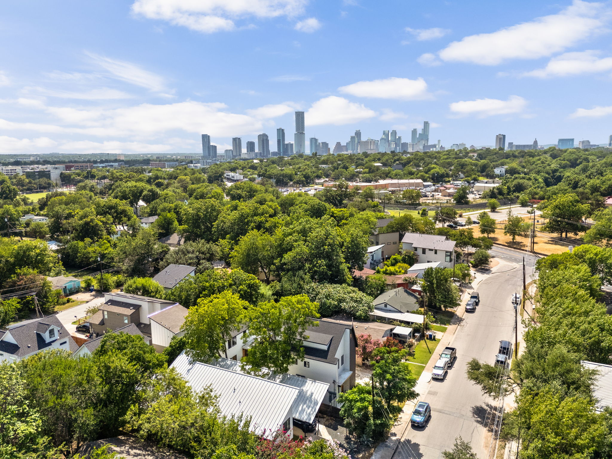 2717 Lyons Road, Unit 1 Austin, TX 78702 - Photo 32 of 40 Panoramic city views define this exceptional property, offering a vibrant urban backdrop.