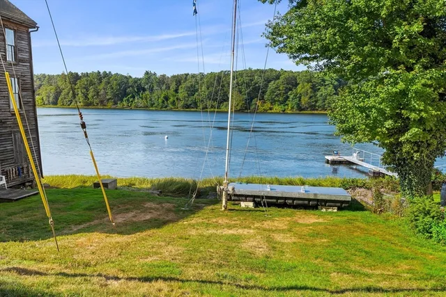 a backyard of a house