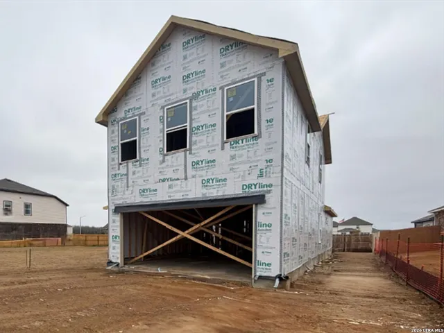 a view of house and front door
