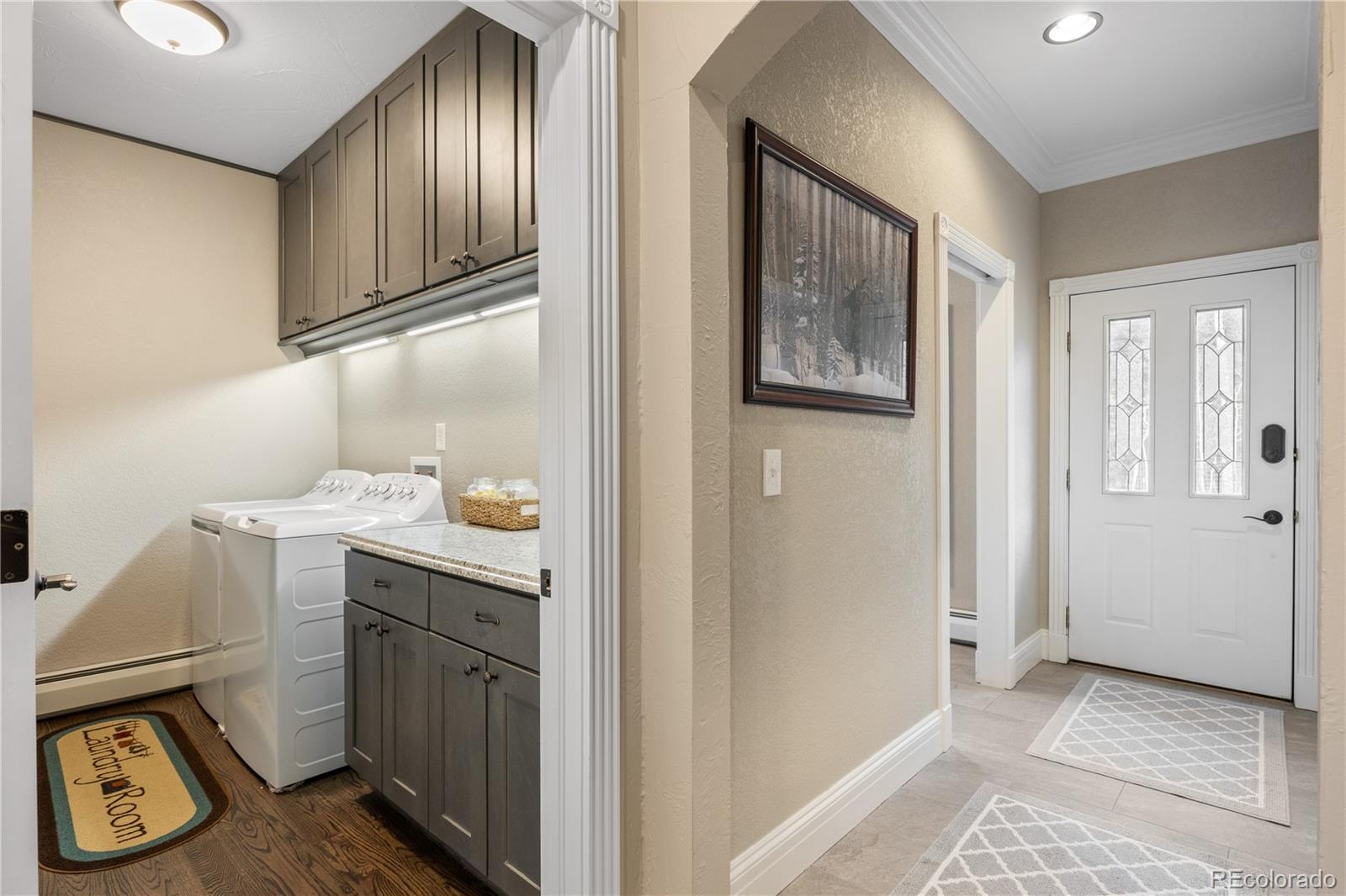 26269 Richmond Hill Road Conifer, CO 80433 - Photo 25 of 44 a room with storage and utility