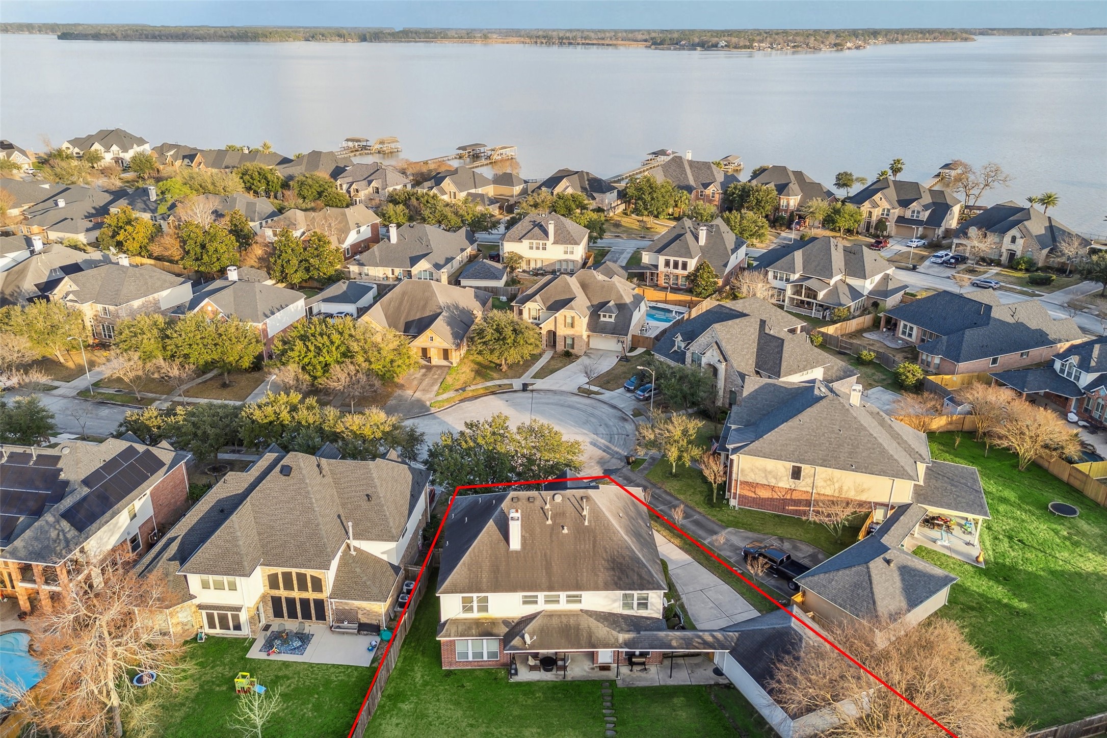 15907 Chart House Court Houston, TX 77044 - Photo 28 of 28 an aerial view of multiple houses with yard