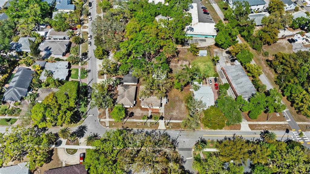 300 President Street Dunedin, FL 34698 - Photo 51 of 53 an aerial view of residential house with outdoor space and trees all around