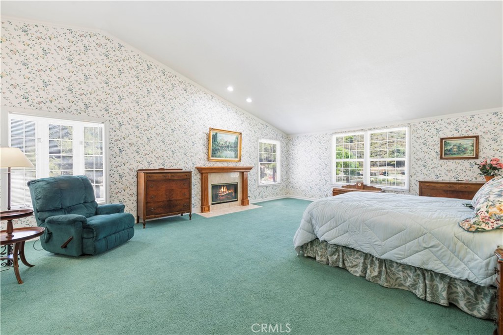 25707 Pacy Street Newhall, CA 91321 - Photo 32 of 62 bedroom #2 - primary w/virtual flame