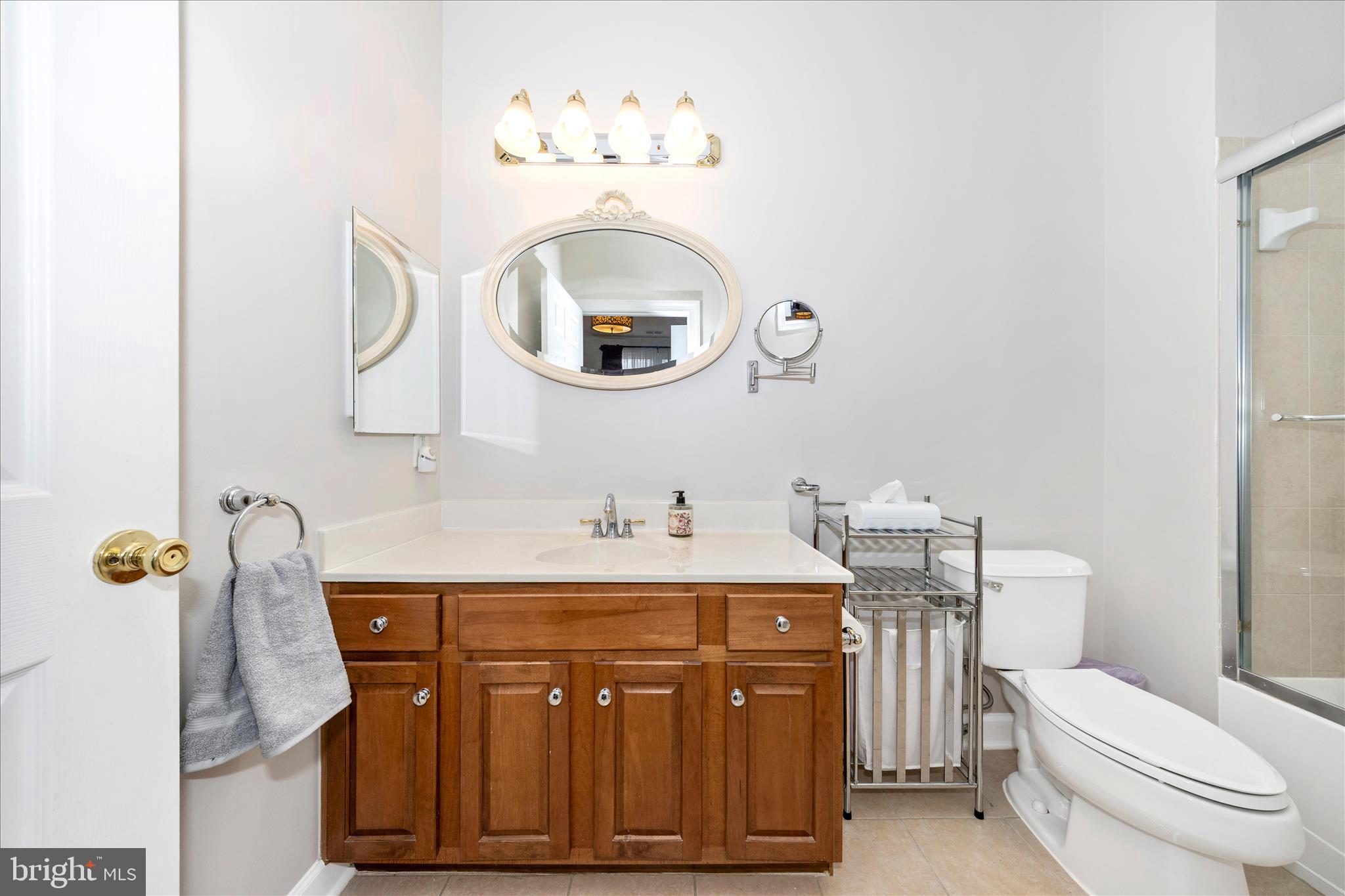 35 East All Saints Street, Unit 114 Frederick, MD 21701 - Photo 23 of 37 a bathroom with a sink a toilet and a mirror