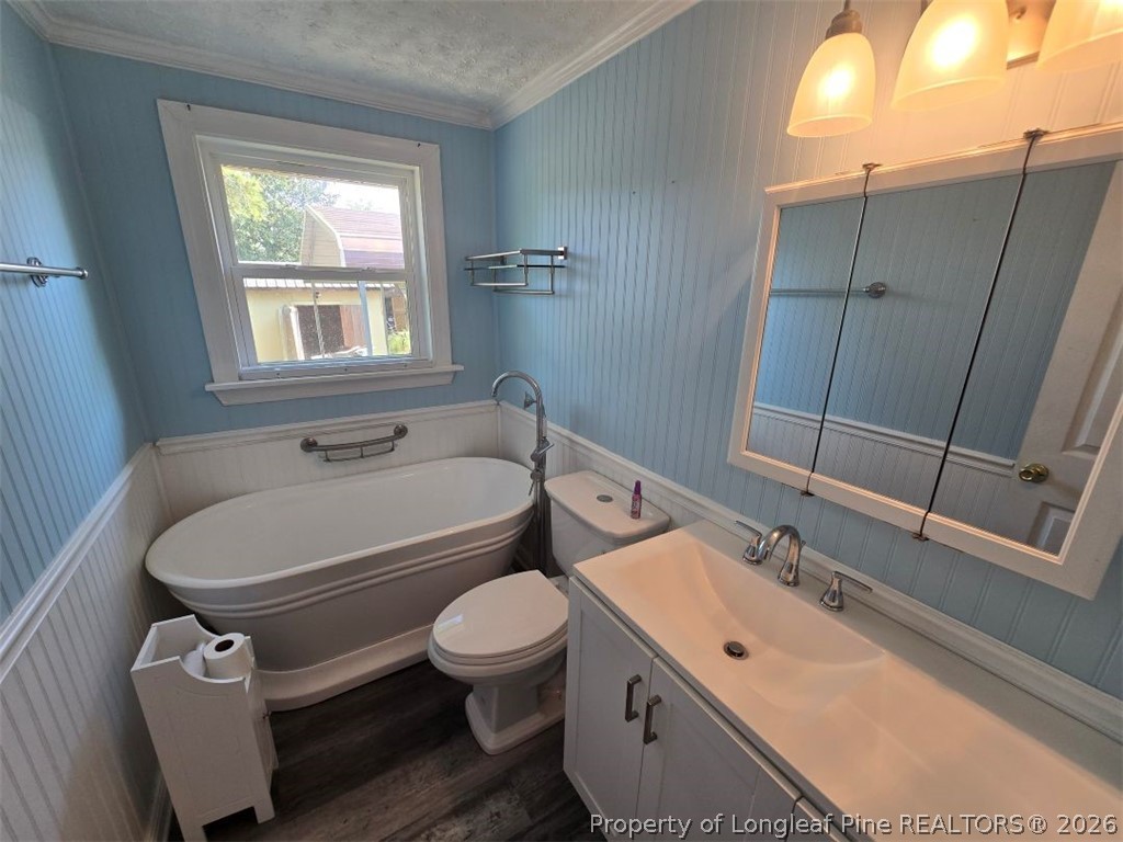 219 East Clinton Street Autryville, NC 28318 - Photo 21 of 32 a bathroom with a sink mirror vanity and toilet