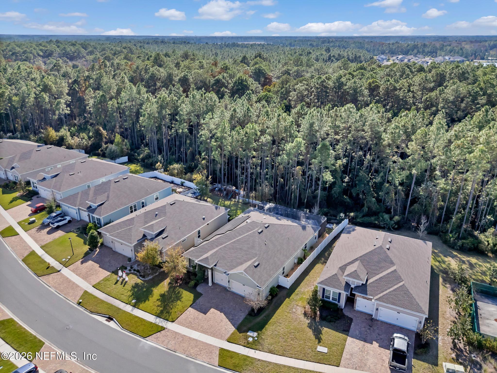 196 Silver Reef Lane St. Augustine, FL 32095 - Photo 51 of 62 an aerial view of a house with a garden