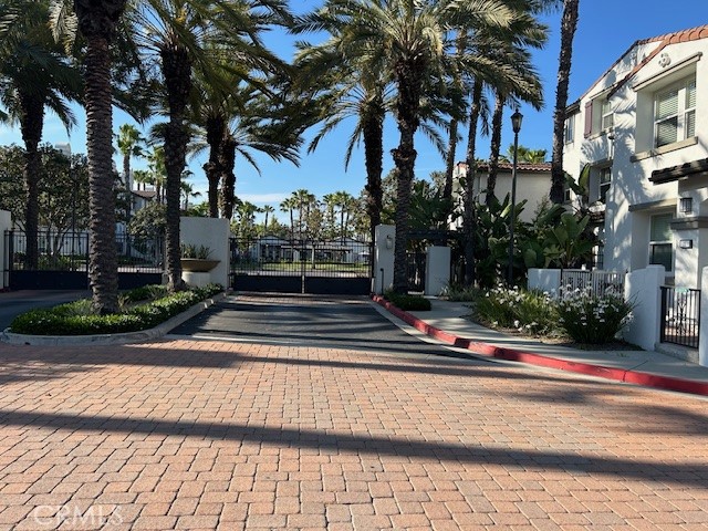 a view of street with houses